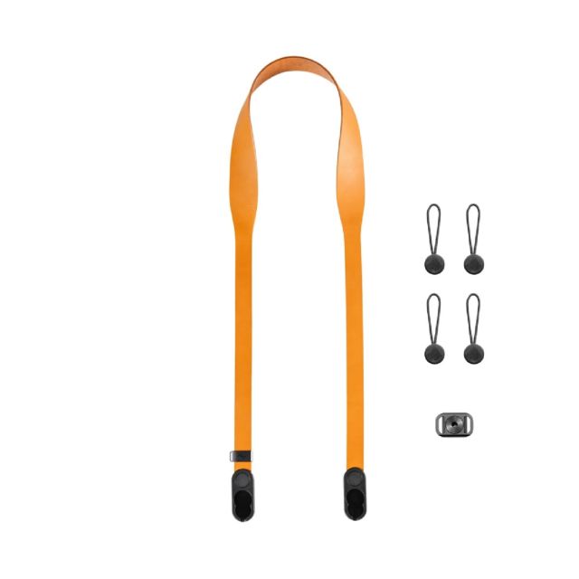 Correa de cuero Peak Design corta para cámara Form, Color Ámbar (LRS-S-AM-1)