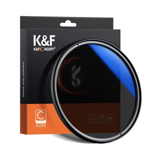 Filtro CPL K&F Concept 72mm Multicapa Azul - Serie Slim Classic (KF01.1440)