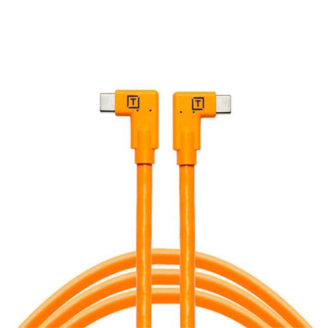 Cable Tether Tools USB-C a USB-C Ángulo Recto Dual TetherPro 4.6m (CUC15RT2RTORG)