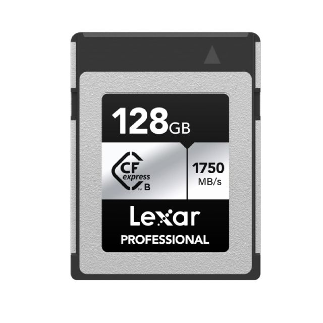 Lexar Profesional CFexpressTM Tarjeta Tipo B Serie Plata 128GB Lectura 1750MB/s Escritura 1300MB/s