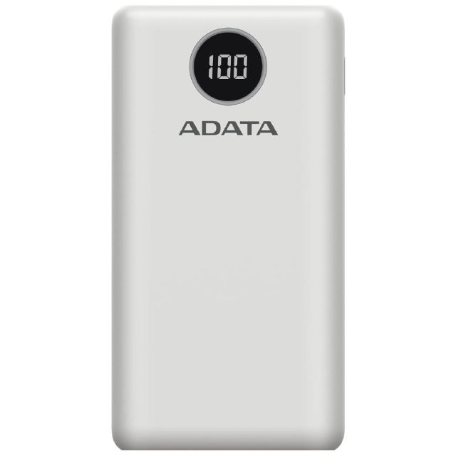Cargador Portatil Digital Powerbank Adata P20000QCD Blanco