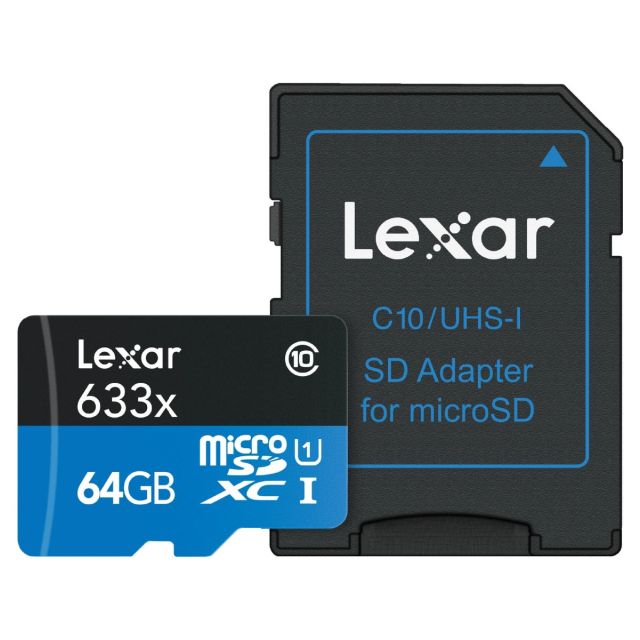 Memoria Lexar MicroSD 64GB 633x UHS-I
