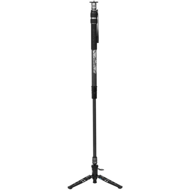 Monopié modular Sirui SVM-165P de fibra de carbono de despliegue rápido y base de 3 patas con pedal