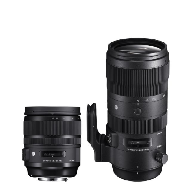 Lente Sigma 24-70mm F2.8 DG OS HSM Art + 70-200mm F/2.8 EX DG APO OS HSM Montura Nikon