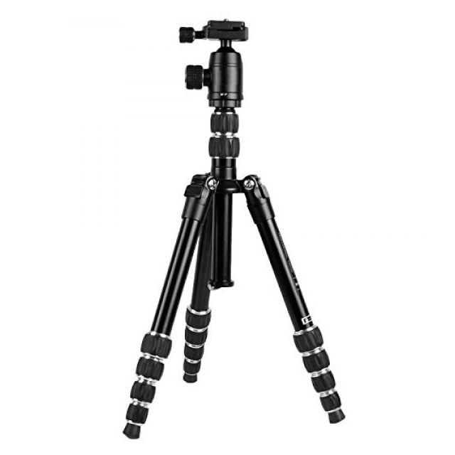 Tripié Goliath A5 para cámara fotográfica, compacto pero muy fuerte, cabezal metálico con movimiento