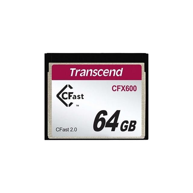 Tarjeta Transcend 64GB CFast 2 CFX600 Bulk Velocidad Lectura: 515 MB/Seg Escritura: 350 MB/SEG