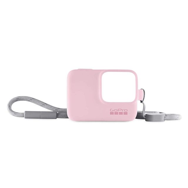 FUNDA SILICON C/CORREA PARA GOPRO ROSA