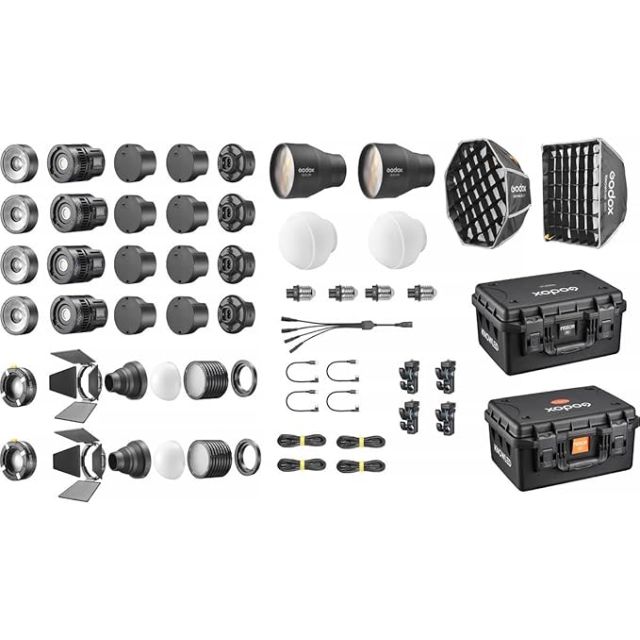 Kit 4 Lámparas LED Bicolor Godox KNOWLED MS60Bi