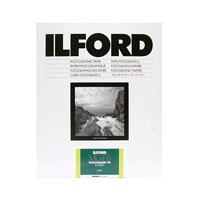 PAPEL Ilford 8X10 MULTIGRADO CLASSIC MATE 25 HOJAS  FB