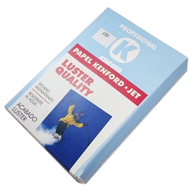 Papel Kenford Super Quality Luster 4Papel Kenford Super Quality Luster 4X6 100 Hojas