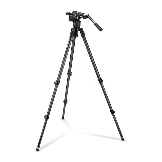 KIT DE CABEZA FLUIDA DE VÍDEO MANFROTTO NITROTECH N8 CON TRIPIÉ 535 + IMPERMEABLE MB PL-RC-1