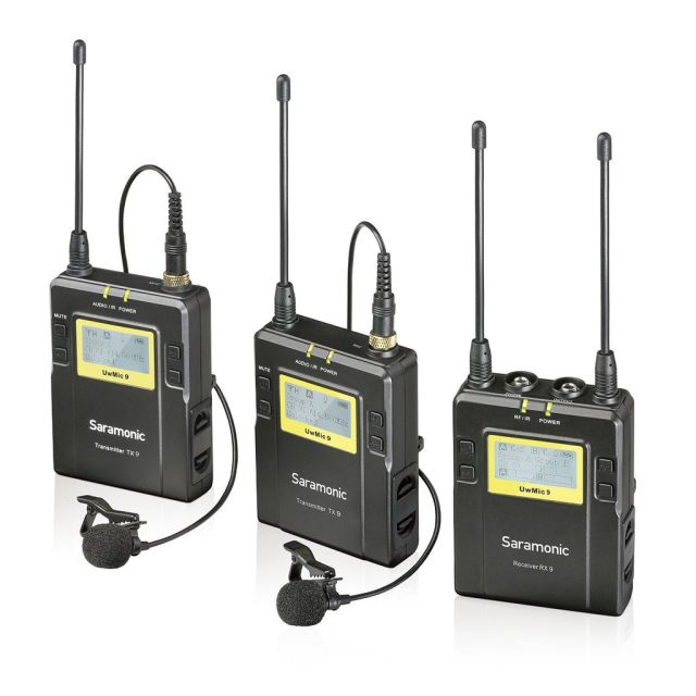 Micrófono Saramonic UWMIC9 RX9+TX9+TX9 Kit Lavalier