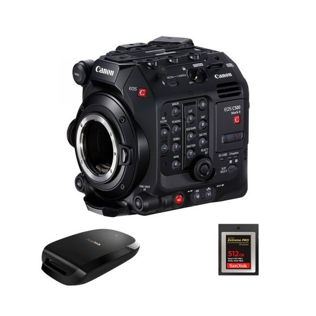 Cinema EOS C500 MK II Con Cfexpress(512GB) y lector