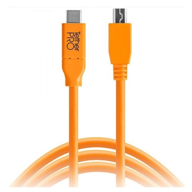 CABLE TETHERPRO USB-C A 2.0 MINI-B 5-PIN