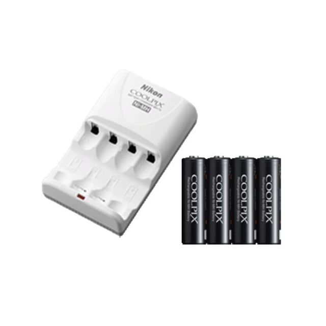 Cargador Nikon MH-73/EN-MH2-B4 C/ 4 Baterías