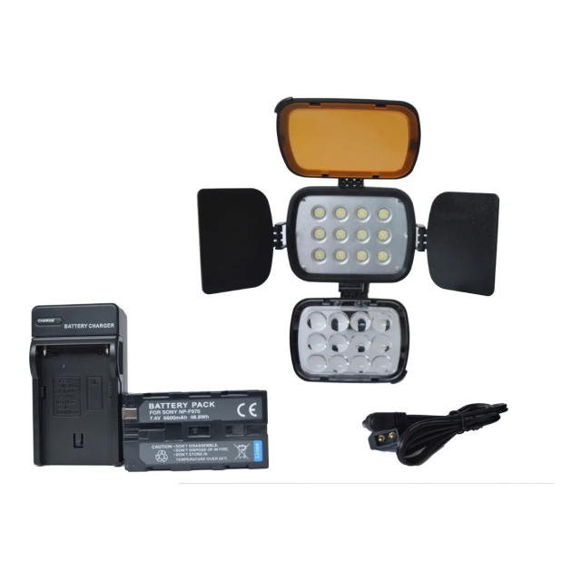 Lampara JJC De 330 con batería F970  kit  LEDS  Video