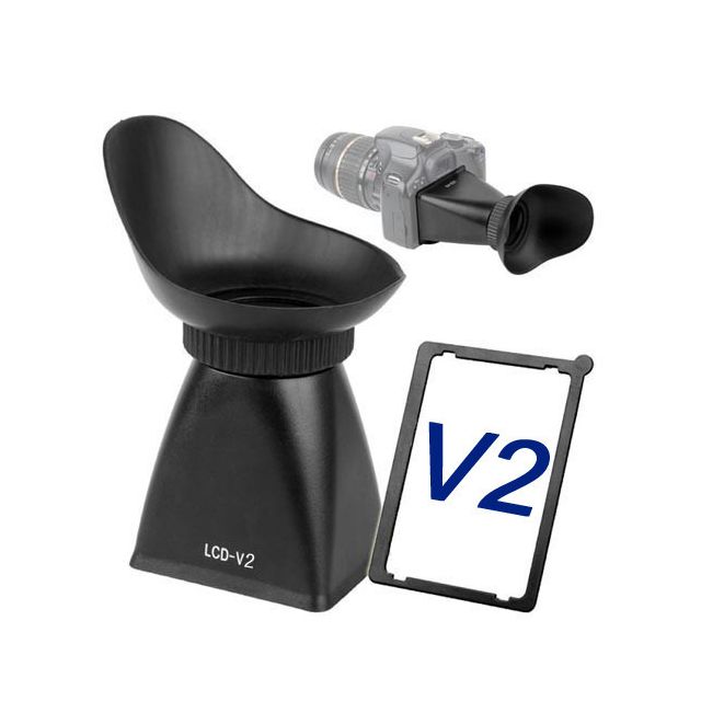 Visor Lovefoto Para LCD LCDV2 Para Cámaras Canon Rebel T2I/5D Mark III