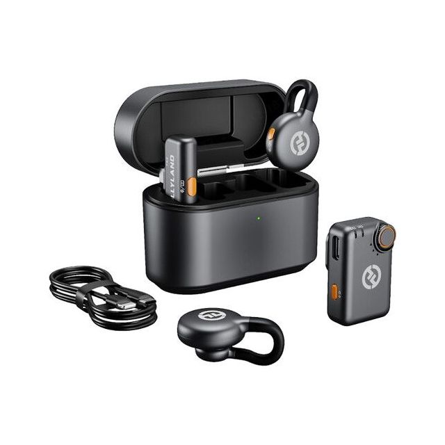 Micrófono Inalámbrico Hollyland LARK M2S Combo USB C y ,Lightning Kit con 2 Trasmisores