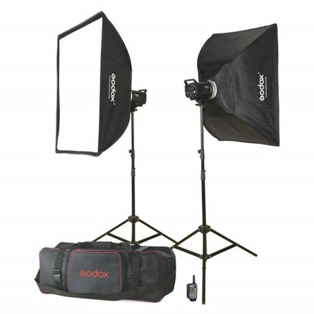 Kit Flashes de Estudio Godox MS200-F