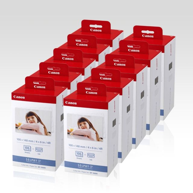 Papel y Tinta Canon KP-108IN Para Selphy (10 PACK) kit FM