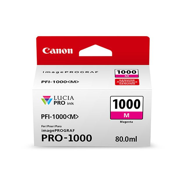 Tinta Canon PFI-1000 M Lucia Pro Magenta Ink Tank 80ML
