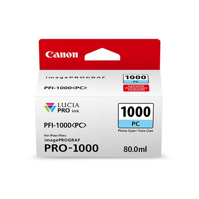 Tinta Canon PFI-1000 PC Lucia Pro Photo Cyan Ink Tank 80ML