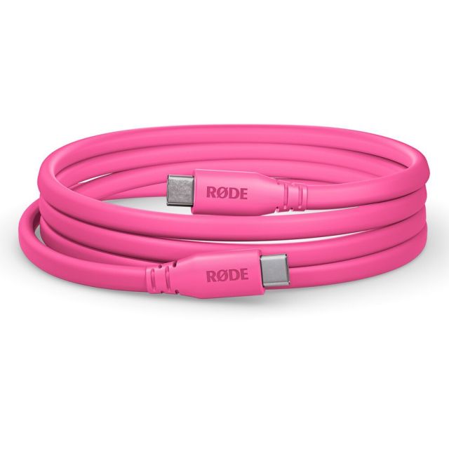 Cable de Alta Calidad RODE SC17 USB-C a USB-C ROSA Longitud de 1,5mts