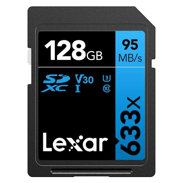 Tarjeta De Memoria 128GB 633x U1 SDHC / SDXC Professional  Clase 10 UHS-I LEXAR