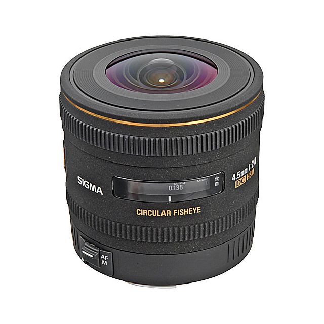 Lente Sigma 4.5mm F/2.8 EX DC HSM Fisheye P/Canon