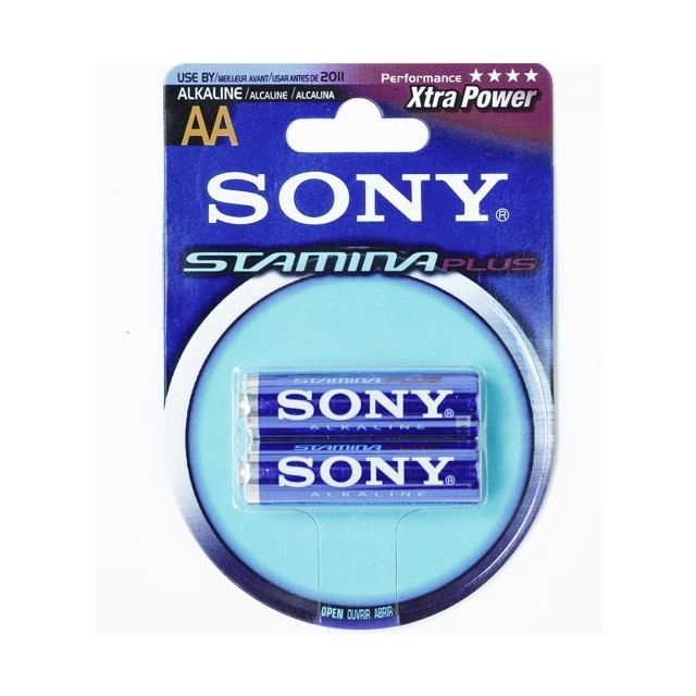 Bateria Sony Stamina Plus Tipo AA Blister Con 2 Piezas Dioxido De Manga 1.5V AM3-B2D//Z WW