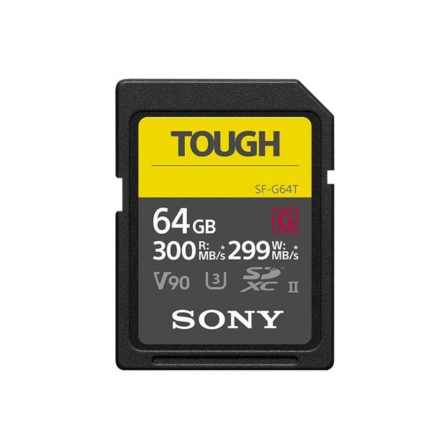 TARJETA DE MEMORIA 64GB TOUGH UHS II-③ CLASS 10 4K (LECTURA: 300MB/S, ESCRITURA: 299MB/S)