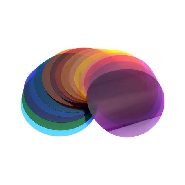Juego de 30 Filtros Creativos de colores, para usarse con Cabezales de Flash Redondos como V1, H200R