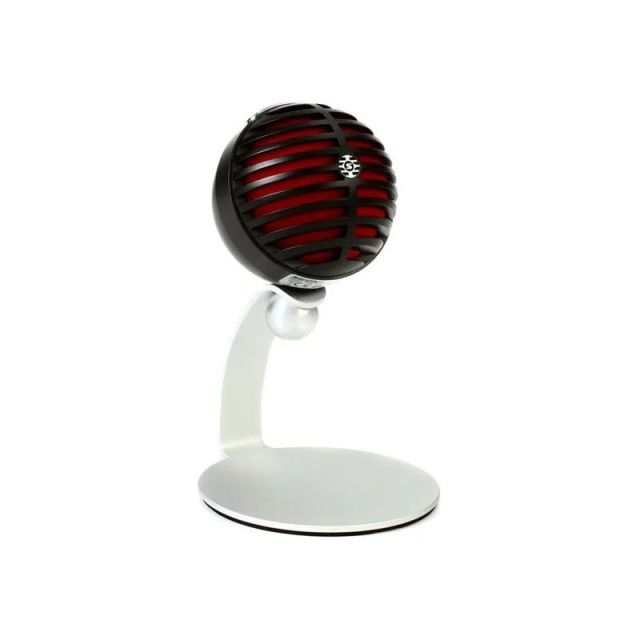 Microfono condensador Shure USB para grabación en PC/Dispositivo Movil rojo y negro
