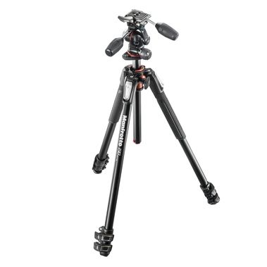 Tripie Manfrotto De Aluminio Con Cabeza 3 MOV P/ 6 KG MK190XPRO3-3W